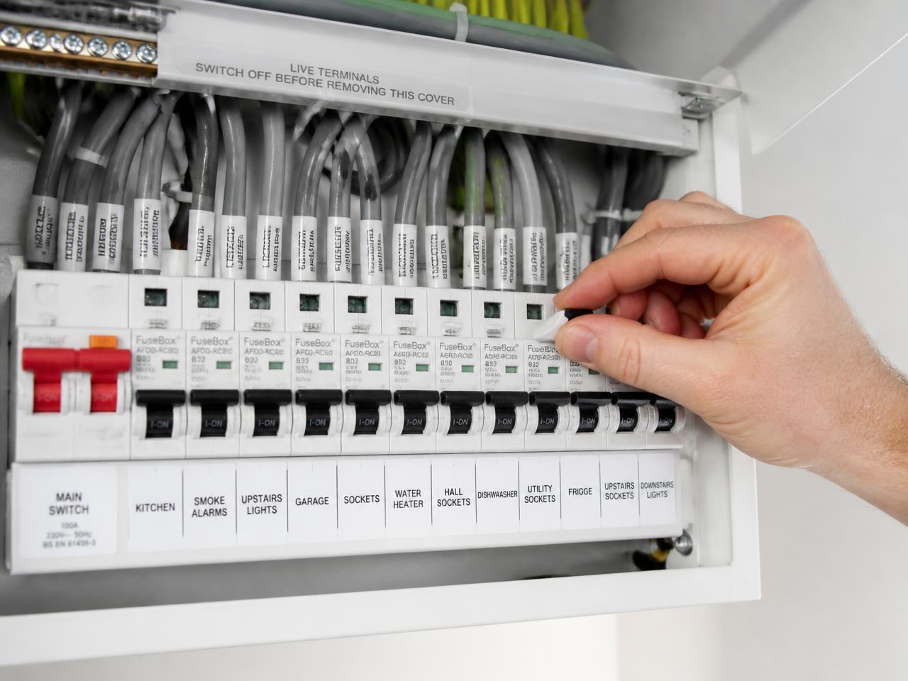 New consumer unit fitted by a domestic electrician in Newcastle upon Tyne